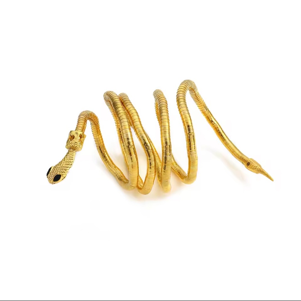Snake Necklace For Adjustable Punk Snake Choker Snake Bracelet - Picture 7 of 15
